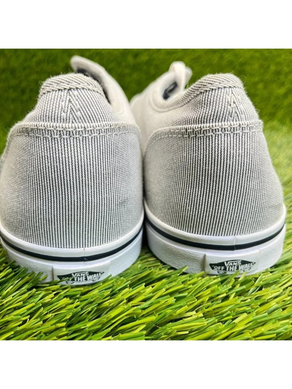 Vans Atwood Womens Size 10 Gray White Athletic Walking Skateboard Shoes Sneakers